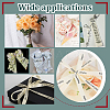 4 Rolls 4 Styles Polyester Musical Note & Piano Keys Printed Ribbon Sets OCOR-PH0004-65-6