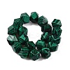 Synthetic Malachite Dyed Beads Strands G-T38-29-2