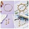 10Pcs 430 Stainless Steel Small Flower Connector Charms JX237B-4