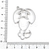 Zinc Alloy Open Back Bezel Pendants PALLOY-D580-05P-B-3