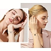 10Pcs 2 Colors 304 Stainless Steel Paperclip Chain Bracelets BJEW-YW00013-01-6
