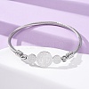 Religion 304 Stainless Steel Bangles for Women LS-BJEW-K280-01P-2