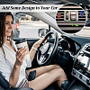 6Pcs 6 Styles Cross Natural Gemstone Car Air Vent Clips AJEW-OC00024-6