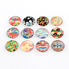 Half Round/Dome Pattern Photo Glass Flatback Cabochons for DIY Projects GGLA-Q037-14mm-43-1