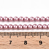 Baking Paint Pearlized Glass Pearl Bead Strands HY-N002-3mm-C01-5