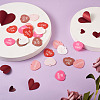 Beadthoven 30Pcs 6 Colors Valentine's Day Opaque Acrylic Pendants SACR-BT0001-03-15