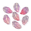 Handmade Transparent Czech Lampwork Pendants LAMP-YW0001-15B-2
