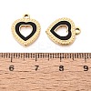 304 Stainless Steel Enamel Pendants STAS-Q111-14G-02-3