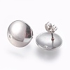 Tarnish Resistant 304 Stainless Steel Stud Earring Findings LS-STAS-G178-03P-13mm-2