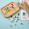 116Pcs 16 Colors Transparent Resin Cabochons RESI-TA0001-23-5