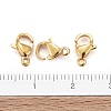 Ion Plating(IP) 304 Stainless Steel Lobster Claw Clasps X-STAS-H352-01B-G-01-5