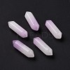 Natural Purple White Jade Healing Stones G-K330-65-2