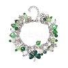 Alloy Multi Charms Chain Bracelets BJEW-JB11201-1