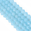 Faceted Bicone Opal Beads Strands EGLA-P017-01B-4
