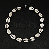 Natural Shell Braided Bead Necklaces KR7038-2-2