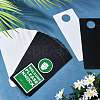 40Pcs 2 Colors Frosted PVC Plastic Hangtag AJEW-GL0001-22-5