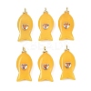 Dyed Natural White Jade Pendants G-Z134-06G-01-1