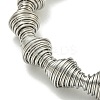 Non-Tarnish Adjustable 304 Stainless Steel Bicone Spring Wire Bracelets BJEW-H617-09P-2