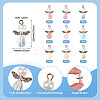 18Pcs 9 Colors Resin & Glass Pearl Angel Pendants FIND-TA0004-23-3