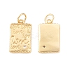 Eco-Friendly Brass Micro Pave Cubic Zirconia Pendants KK-I698-34G-1