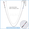 3Pcs 3 Colors Alloy Rhinestone Link Strap for Eyeglasses AJEW-CY0002-17-2