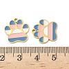 304 Stainless Steel Enamel Pendants X1-STAS-G360-03G-03-3