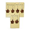 Natural & Synthetic Mixed Stone Star Dangle Earrings EJEW-I315-03P-4