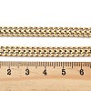 Ion Plating(IP) 304 Stainless Steel Wheat Chain Necklaces for Women NJEW-U019-01G-5