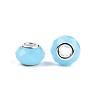 Imitation Jade Glass European Beads GPDL-N004-B14mm-B03-2