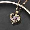 304 Stainless Steel Necklaces NJEW-R015-02G-2