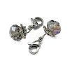 Electroplate Faceted Glass Pendants HJEW-TAC0004-15-2
