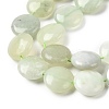 Natural Flat Round Xiuyan Jade Beads Strands G-L245-03A-4