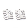 Brass Pendants KK-Z010-08P-1