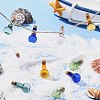 10Pcs 5 Colors Mini High Borosilicate Glass Bottle Bead Containers GLAA-FS0001-71-9