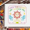 Plastic Reusable Drawing Painting Stencils Templates DIY-WH0172-438-6