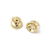 Brass Bead Cap Pendant Bails KK-Z137-02G-01-2