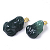 Natural Agate Pendants G-R459-007-4