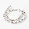 Electroplated Natural Lava Rock Bead Strands LS-G-G732-8mm-08-2