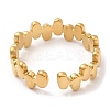 304 Stainless Steel Oval Cuff Rings for Women STAS-D085-21G-3