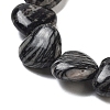 Natural Black Netstone Beads Strands G-B022-27C-3