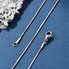 Tarnish Resistant 304 Stainless Steel Snake Chains Necklaces STAS-F094-24P-1