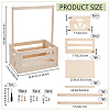 Rectangle Wooden Baby Shower Closet Crates ODIS-WH0025-282-2