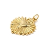 Rack Plating Brass Cubic Zirconia Pendants KK-Q795-23G-2