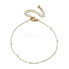 Round  ABS Imitation Pearl Beaded Link Bracelets for Women BJEW-JB11836-2