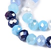 Electroplate Glass Beads Strands GLAA-T023-C16-04-3