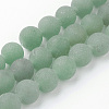 Natural Green Aventurine Bead Strands G-G735-63F-10mm-1