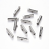 Non-Tarnish 304 Stainless Steel Slide On End Clasp Tubes X-STAS-S115-01E-P-1