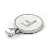 304 Stainless Steel with White Shell Pendants STAS-G268-01F-P-3