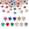 44Pcs 11 Colors Alloy Rhinestone Pendants ALRI-TA0001-27-1