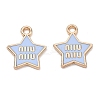 Alloy Enamel Pendants ENAM-G235-14G-03-1